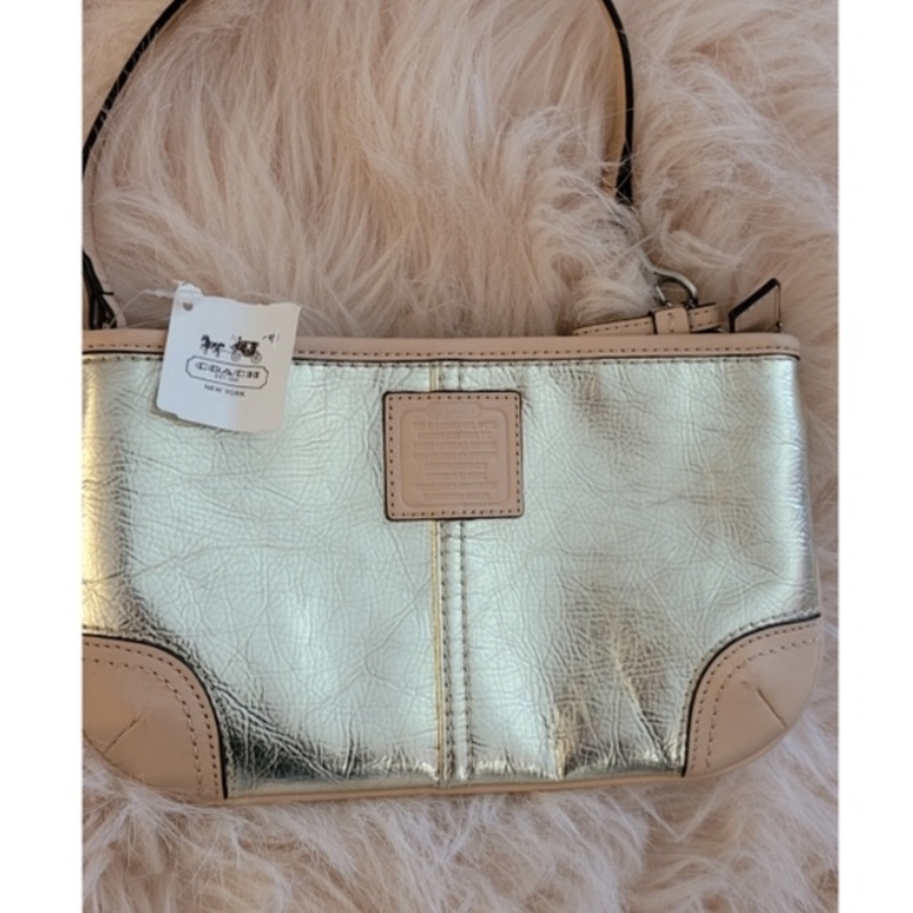 Gold Coach Wristlet